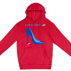 Kamala Harris For President 2024 High Heel Crushed Maga Hat Premium Pullover Hoodie