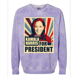 Kamala Harris For President 2024 Democrats Colorblast Crewneck Sweatshirt