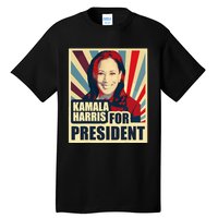 Kamala Harris For President 2024 Democrats Tall T-Shirt