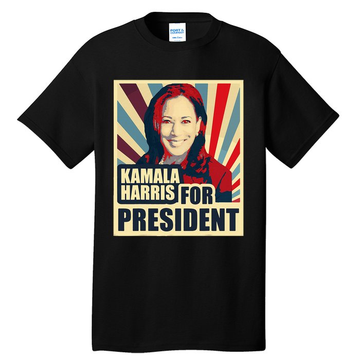 Kamala Harris For President 2024 Democrats Tall T-Shirt