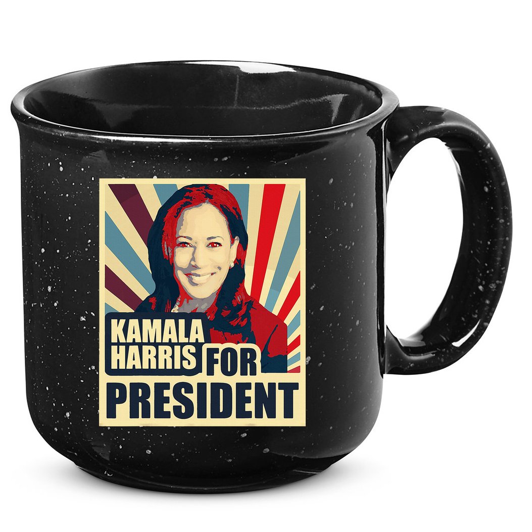 Kamala Harris For President 2024 Democrats 15oz Campfire Ceramic Mug