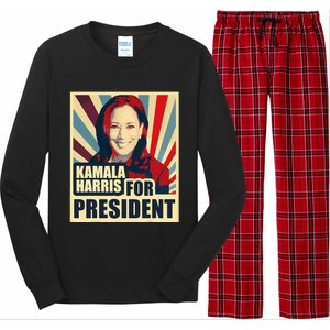 Kamala Harris For President 2024 Democrats Long Sleeve Pajama Set