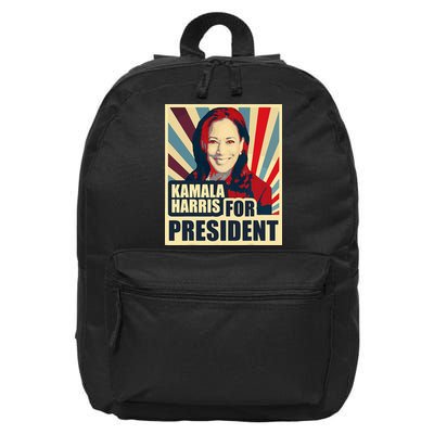 Kamala Harris For President 2024 Democrats 16 in Basic Backpack