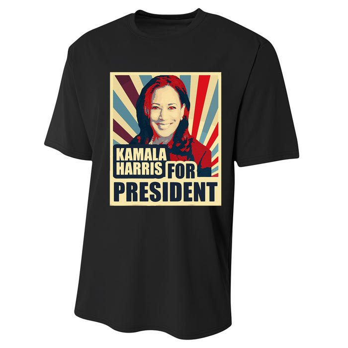 Kamala Harris For President 2024 Democrats Performance Sprint T-Shirt