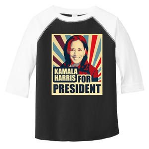 Kamala Harris For President 2024 Democrats Toddler Fine Jersey T-Shirt