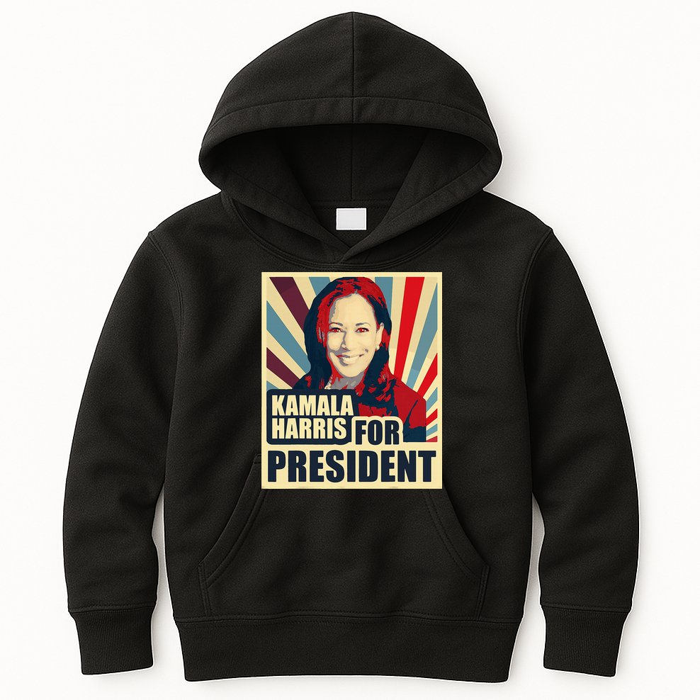 Kamala Harris For President 2024 Democrats Kids Hoodie