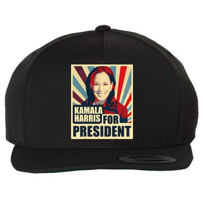 Kamala Harris For President 2024 Democrats Wool Snapback Cap