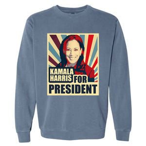 Kamala Harris For President 2024 Democrats Garment-Dyed Sweatshirt