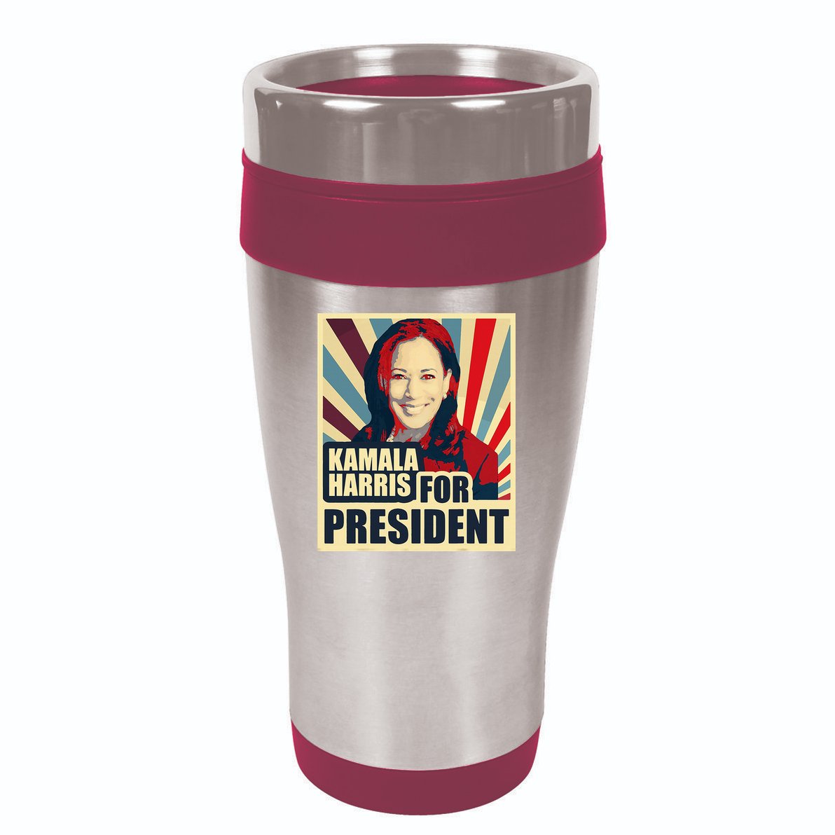 Kamala Harris For President 2024 Democrats 16oz Travel Tumbler