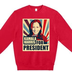 Kamala Harris For President 2024 Democrats Premium Crewneck Sweatshirt