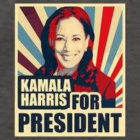 Kamala Harris For President 2024 Democrats Vector Backpack