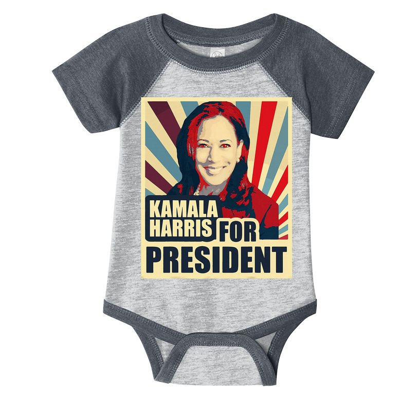 Kamala Harris For President 2024 Democrats Infant Baby Jersey Bodysuit