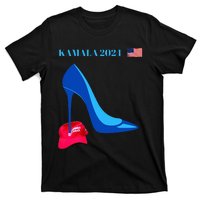 Kamala Harris For President 2024 High Heel Crushed Maga Hat T-Shirt