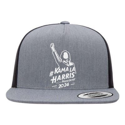 Kamala Harris For President 2024 Election Flat Bill Trucker Hat