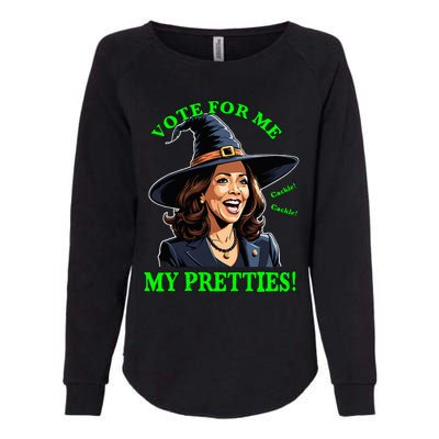 Kamala Harris Friendly Witch Vote Cackle Funny Election 2024 Womens California Wash Sweatshirt