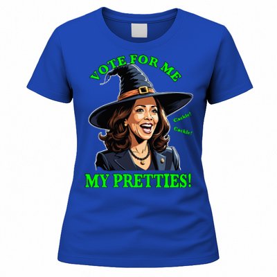 Kamala Harris Friendly Witch Vote Cackle Funny Election 2024 Women's T-Shirt