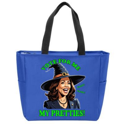 Kamala Harris Friendly Witch Vote Cackle Funny Election 2024 Zip Tote Bag