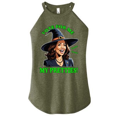 Kamala Harris Friendly Witch Vote Cackle Funny Election 2024 Women's Perfect Tri Rocker Tank