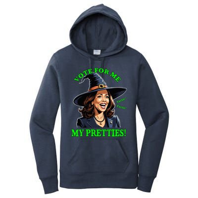 Kamala Harris Friendly Witch Vote Cackle Funny Election 2024 Women's Pullover Hoodie