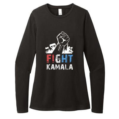 Kamala Harris Fight For America 2024 Womens CVC Long Sleeve Shirt