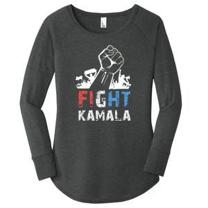 Kamala Harris Fight For America 2024 Women's Perfect Tri Tunic Long Sleeve Shirt