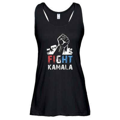 Kamala Harris Fight For America 2024 Ladies Essential Flowy Tank