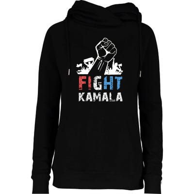 Kamala Harris Fight For America 2024 Womens Funnel Neck Pullover Hood