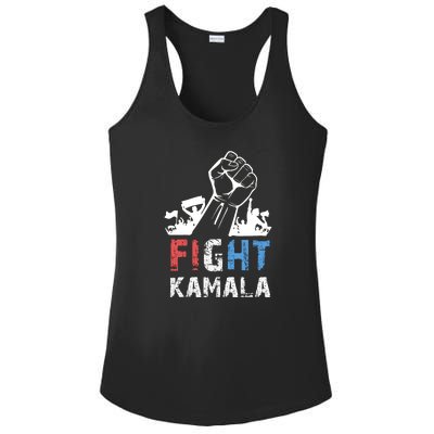 Kamala Harris Fight For America 2024 Ladies PosiCharge Competitor Racerback Tank