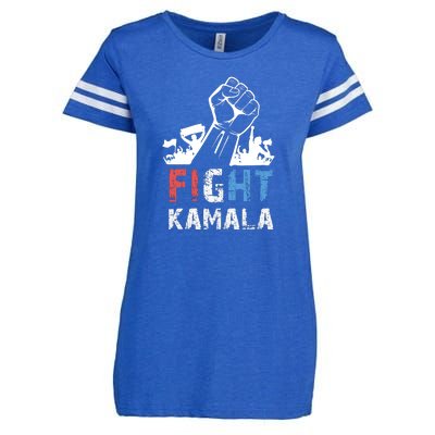 Kamala Harris Fight For America 2024 Enza Ladies Jersey Football T-Shirt