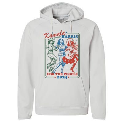 Kamala Harris For The People 2024 Performance Fleece Hoodie