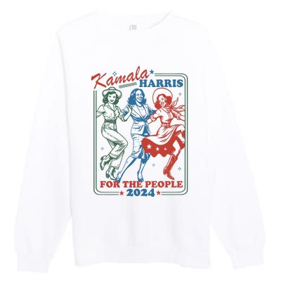 Kamala Harris For The People 2024 Premium Crewneck Sweatshirt