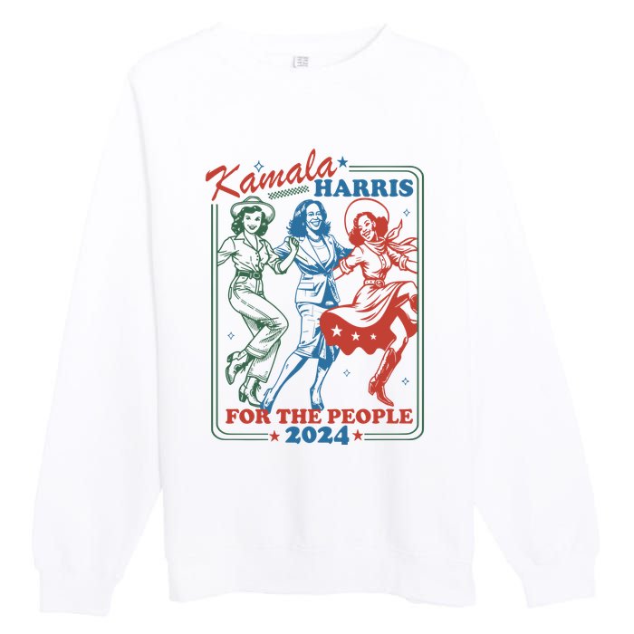 Kamala Harris For The People 2024 Premium Crewneck Sweatshirt