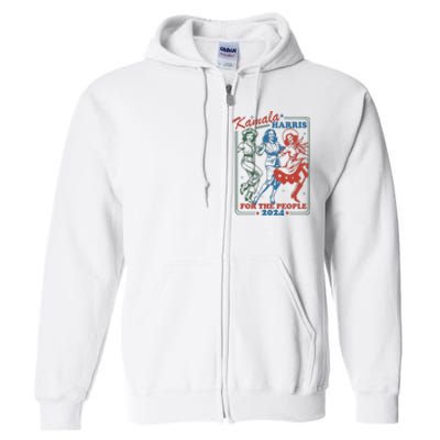 Kamala Harris For The People 2024 Full Zip Hoodie