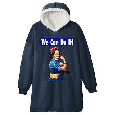 Kamala Harris For President 2024 We Can Do It! Hooded Wearable Blanket