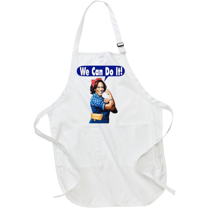 Kamala Harris For President 2024 We Can Do It! Full-Length Apron With Pockets