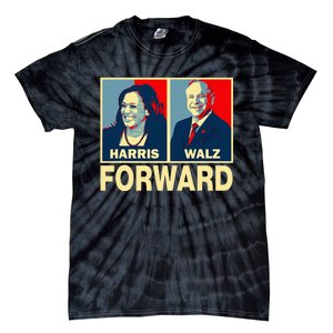 Kamala Harris Forward Harris Walz Forward Tie-Dye T-Shirt