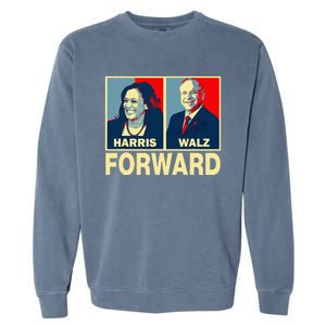 Kamala Harris Forward Harris Walz Forward Garment-Dyed Sweatshirt