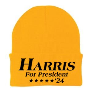 Kamala Harris For President 2024 Knit Cap Winter Beanie