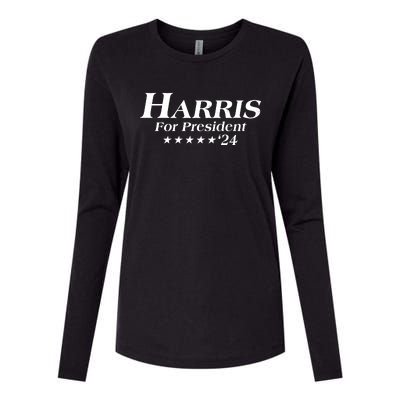 Kamala Harris For President 2024 Womens Cotton Relaxed Long Sleeve T-Shirt