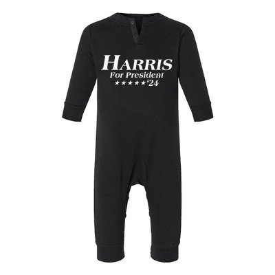 Kamala Harris For President 2024 Infant Fleece One Piece