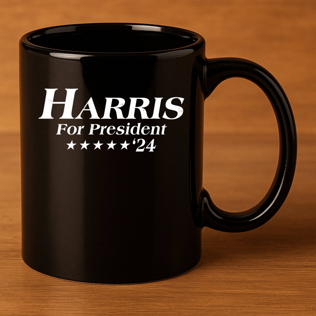 Kamala Harris For President 2024 11oz C Handle Ceramic Mug