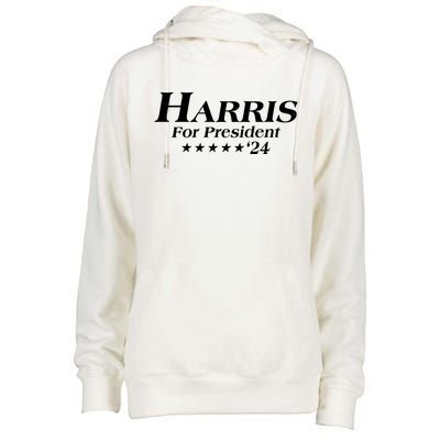 Kamala Harris For President 2024 Womens Funnel Neck Pullover Hood