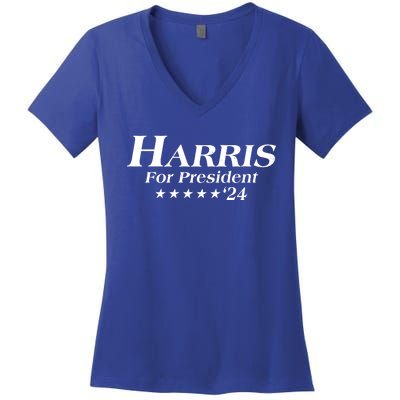 Kamala Harris For President 2024 Women's V-Neck T-Shirt