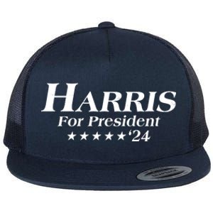 Kamala Harris For President 2024 Flat Bill Trucker Hat