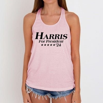 Kamala Harris For President 2024 Women's Knotted Racerback Tank