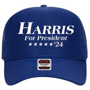 Kamala Harris For President 2024 High Crown Mesh Back Trucker Hat