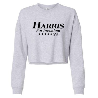 Kamala Harris For President 2024 Cropped Pullover Crew