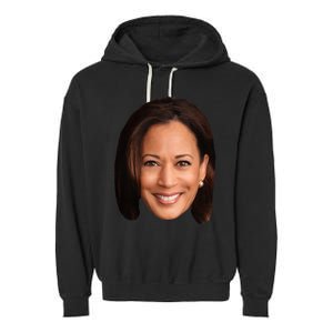 Kamala Harris Face 2024 Garment-Dyed Fleece Hoodie