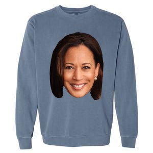 Kamala Harris Face 2024 Garment-Dyed Sweatshirt