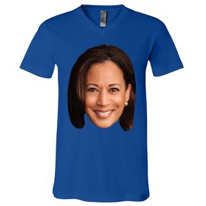 Kamala Harris Face 2024 V-Neck T-Shirt